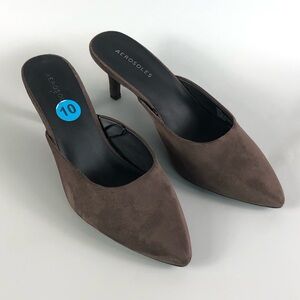 Aerosoles Women's Brown Heeled Mules Size 10